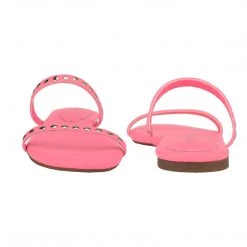Nine West Brandie Flat Studded Slide Sandals Color Pop