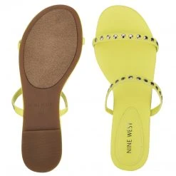 Nine West Brandie Flat Studded Slide Sandals