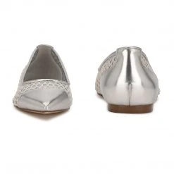 Nine West Metallic Mindset Brex Pointy Toe Flats