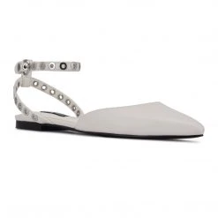 Nine West Brez Ankle Strap Pointy Toe Flats Shoes