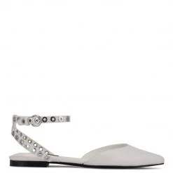 Nine West Brez Ankle Strap Pointy Toe Flats Shoes