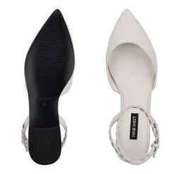 Nine West Brez Ankle Strap Pointy Toe Flats Shoes