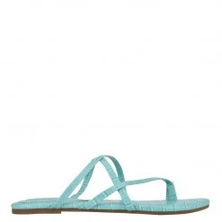 Nine West Color Pop Brice Flat Toe Ring Slide Sandals