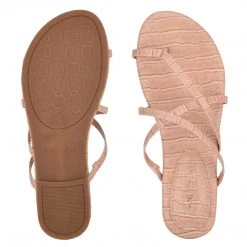 Nine West Brice Flat Toe Ring Slide Sandals 6 Nine West Brice Flat Toe Ring Slide Sandals