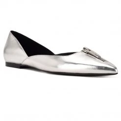 Nine West Brina Pointy Toe Flats Metallic Mindset