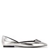 Nine West Brina Pointy Toe Flats Metallic Mindset