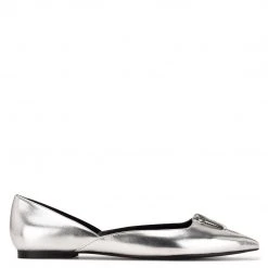 Nine West Brina Pointy Toe Flats Metallic Mindset