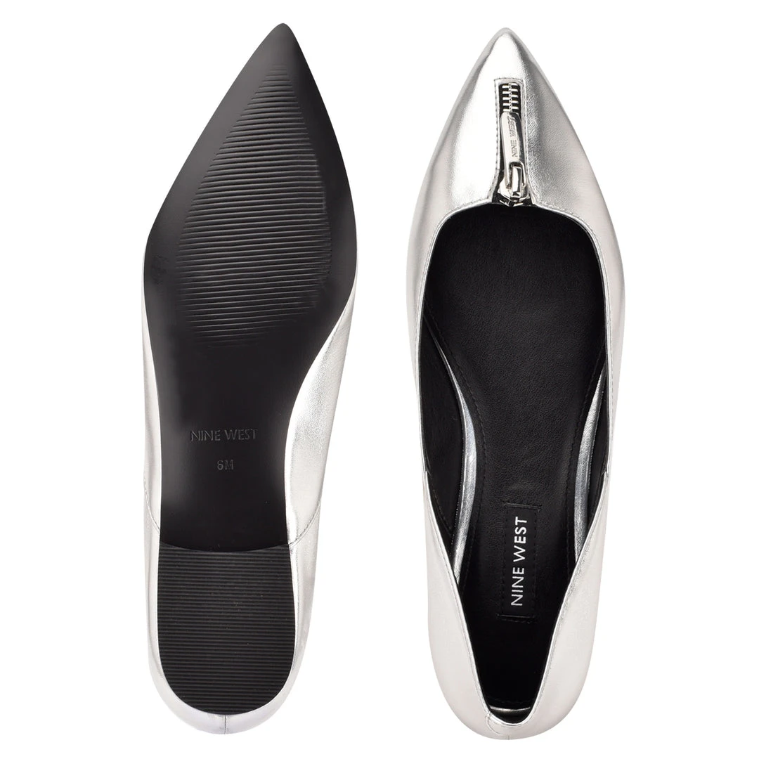 Nine West Brina Pointy Toe Flats Metallic Mindset 7 Nine West Brina Pointy Toe Flats Metallic Mindset