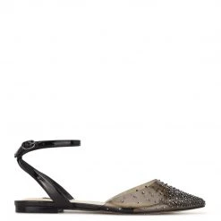 Nine West Briya Pointy Toe Flats In The Clear
