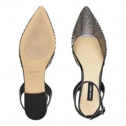 Nine West Briya Pointy Toe Flats In The Clear