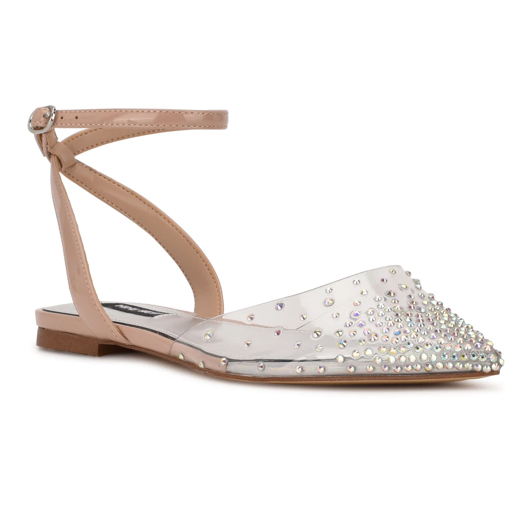 Nine West Briya Pointy Toe Flats In The Clear 4 Nine West Briya Pointy Toe Flats In The Clear