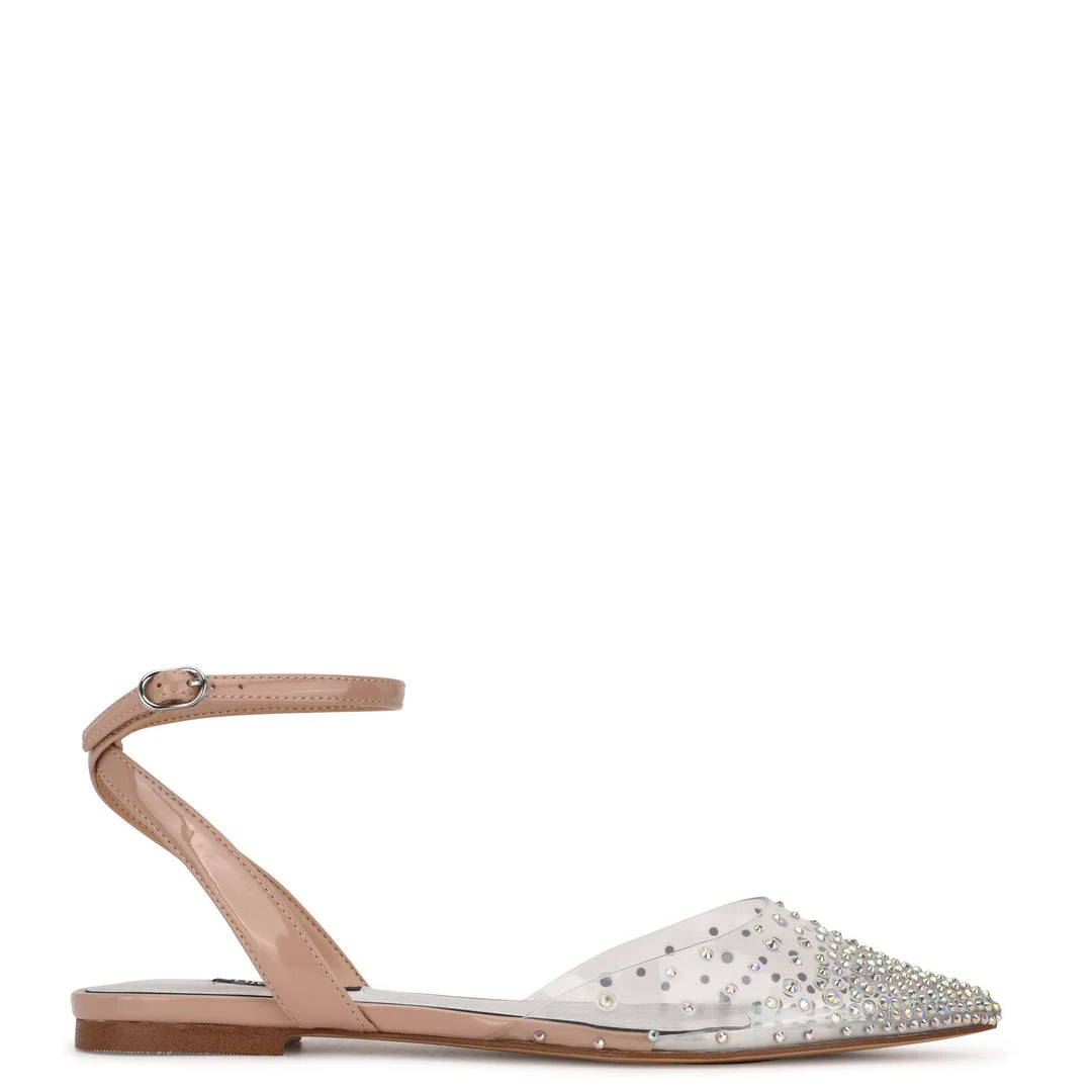 Nine West Briya Pointy Toe Flats In The Clear 3 Nine West Briya Pointy Toe Flats In The Clear