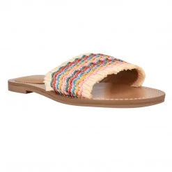 Nine West Weave Got You Cammie Flat Slide Sandals