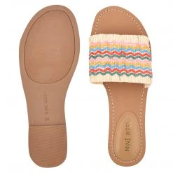 Nine West Weave Got You Cammie Flat Slide Sandals