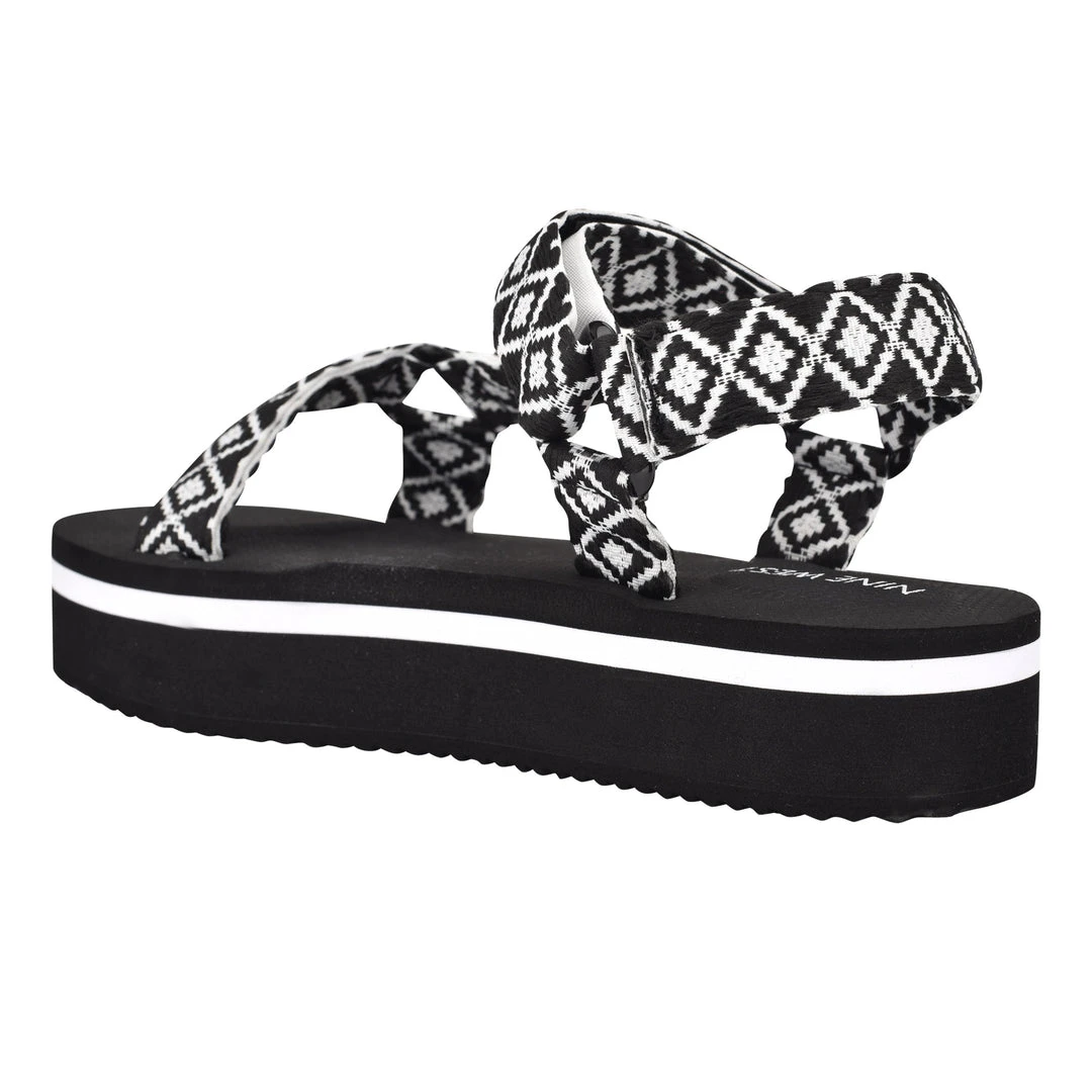 Nine West Weave Got You Camping Platform Sandals 5 Nine West Weave Got You Camping Platform Sandals