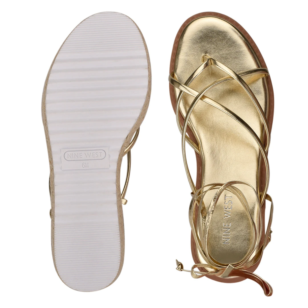 Nine West Candid Ankle Wrap Espadrille Sandals 7 Nine West Candid Ankle Wrap Espadrille Sandals