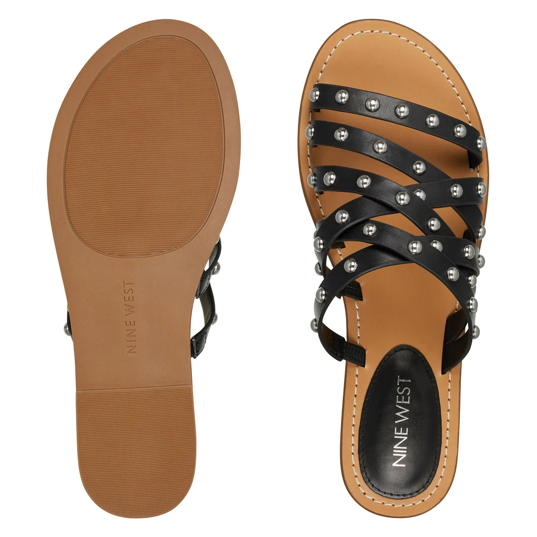 Nine West Candy Flat Slide Sandals 8 Nine West Candy Flat Slide Sandals