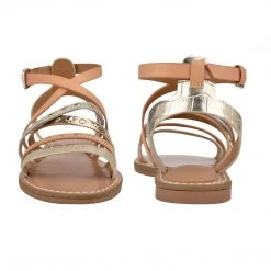 Nine West Flats Cane Flat Studded Sandals