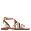 Nine West Flats Cane Flat Studded Sandals