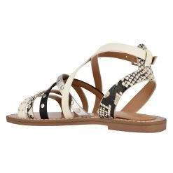 Nine West Cane Flat Studded Sandals