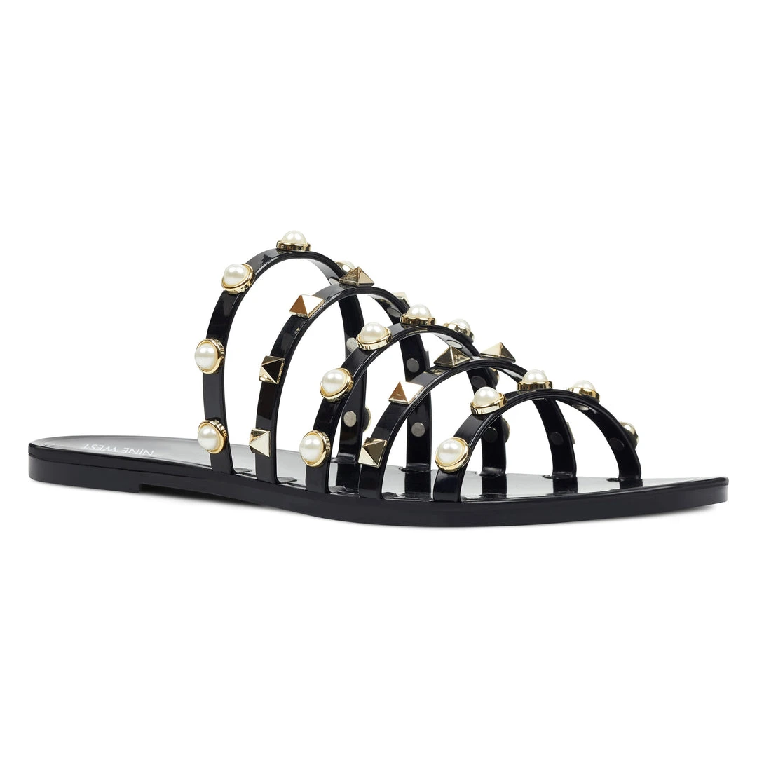 Nine West Flats Cariana Jelly Sandals Nine West Flats Cariana Jelly Sandals