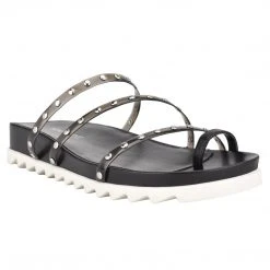 Nine West Cato Studded Slide Sandals Mules & Slides