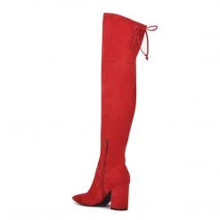 Nine West Ceeya 9x9 Over The Knee Heeled Boots Color Pop