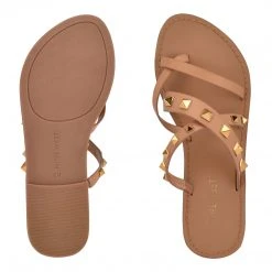 Nine West Fun Flats Cerri Flat Slide Sandals 6 Nine West Fun Flats Cerri Flat Slide Sandals