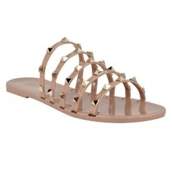 Nine West Charli Flat Slide Sandals Fun Flats