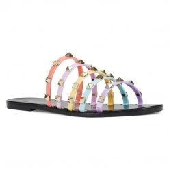 Nine West Color Pop Charli Flat Slide Sandals