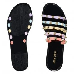 Nine West Color Pop Charli Flat Slide Sandals