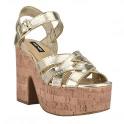 Nine West Weave Got You Cheers Heeled Platform Sandals
