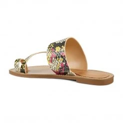 Nine West Color Pop Ciona Flat Slide Sandals 4 Nine West Color Pop Ciona Flat Slide Sandals