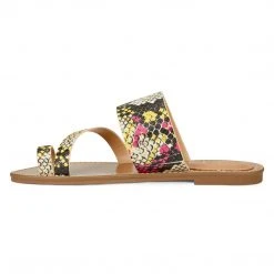 Nine West Color Pop Ciona Flat Slide Sandals 5 Nine West Color Pop Ciona Flat Slide Sandals