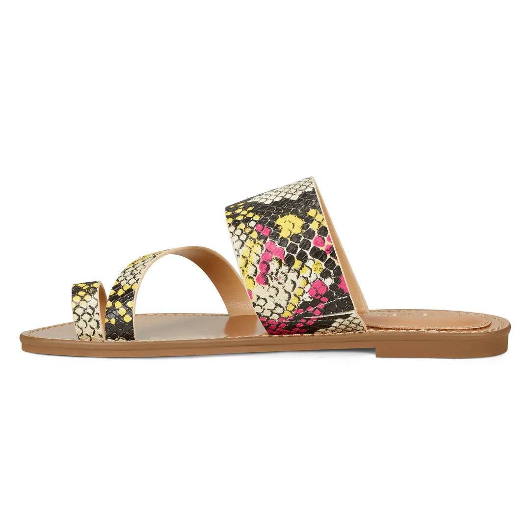 Nine West Color Pop Ciona Flat Slide Sandals Nine West Color Pop Ciona Flat Slide Sandals