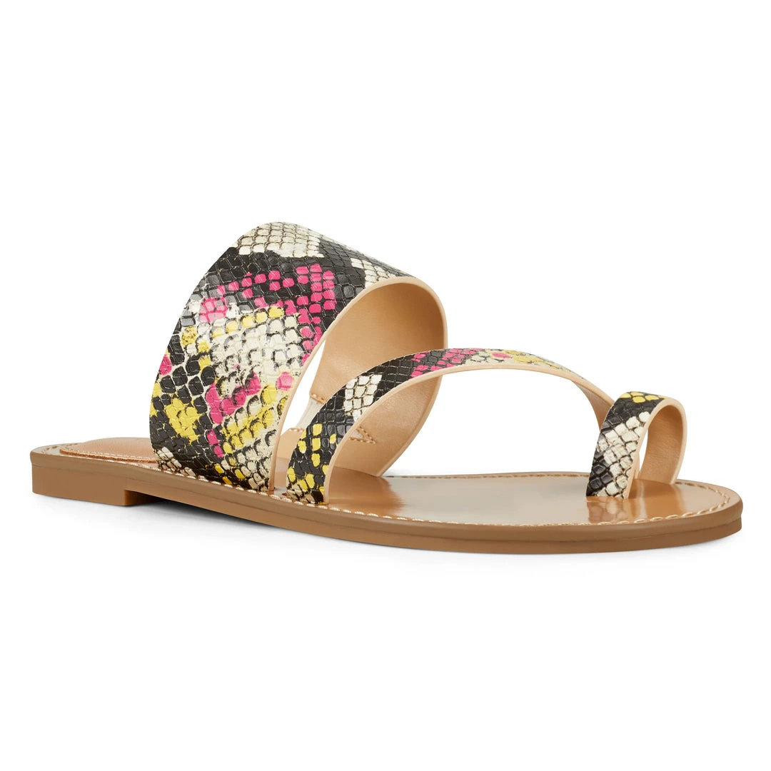 Nine West Color Pop Ciona Flat Slide Sandals Nine West Color Pop Ciona Flat Slide Sandals