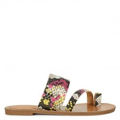 Nine West Color Pop Ciona Flat Slide Sandals