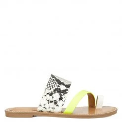Nine West Ciona Flat Slide Sandals Color Pop