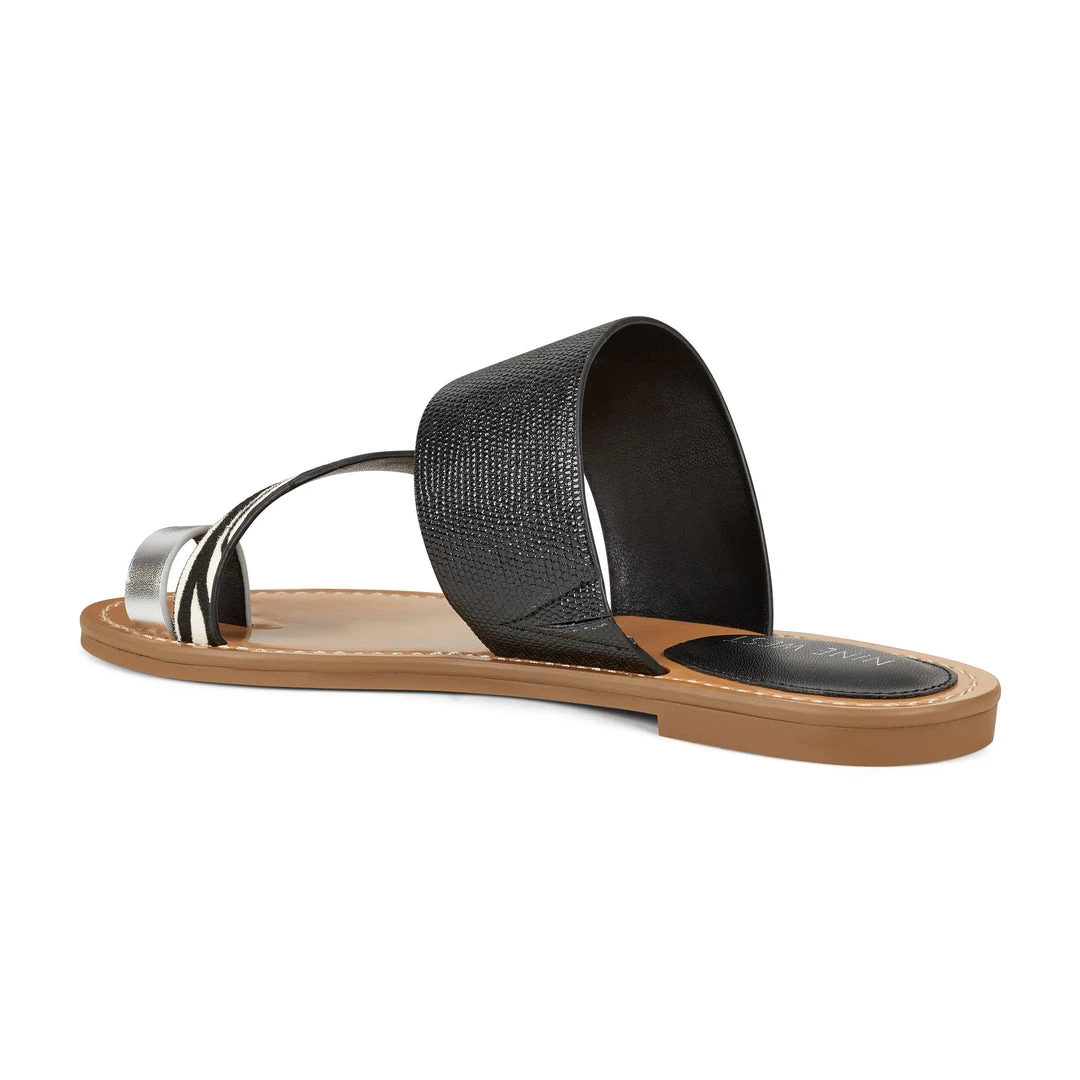 Nine West Mules & Slides Ciona Flat Slide Sandals 5 Nine West Mules & Slides Ciona Flat Slide Sandals