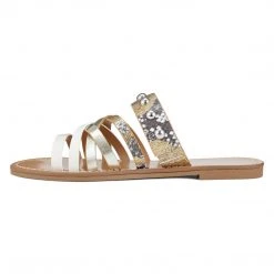 Nine West Colby Flat Slide Sandals Mules & Slides 5 Nine West Colby Flat Slide Sandals Mules & Slides
