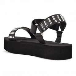 Nine West Comehere Studded Platform Sandals