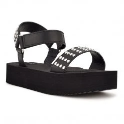 Nine West Comehere Studded Platform Sandals