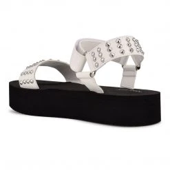 Nine West Comehere Studded Platform Sandals