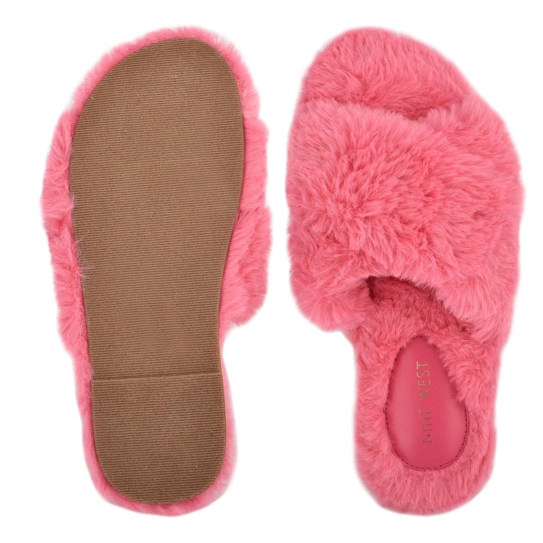 Nine West Cozy Flat Slide Sandals Color Pop 8 Nine West Cozy Flat Slide Sandals Color Pop