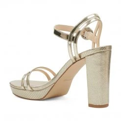 Nine West Daisy Open Toe Sandals Metallic Mindset