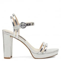Nine West Daisy Open Toe Sandals Metallic Mindset