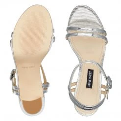 Nine West Daisy Open Toe Sandals Metallic Mindset
