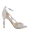 Nine West Metallic Mindset Dance Heeled Ankle Strap Sandals