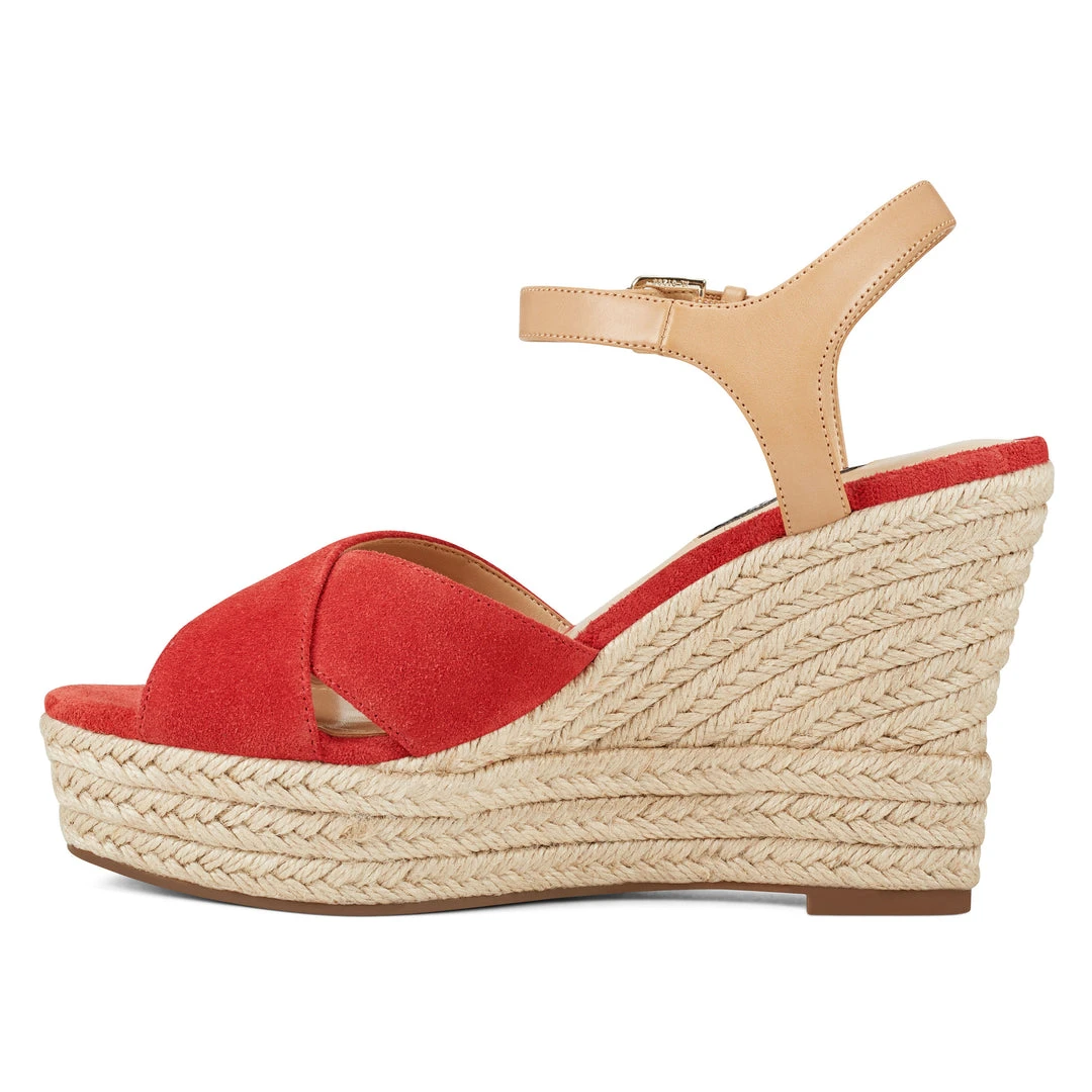 Nine West Weave Got You Dane Espadrille Wedge Sandals 6 Nine West Weave Got You Dane Espadrille Wedge Sandals