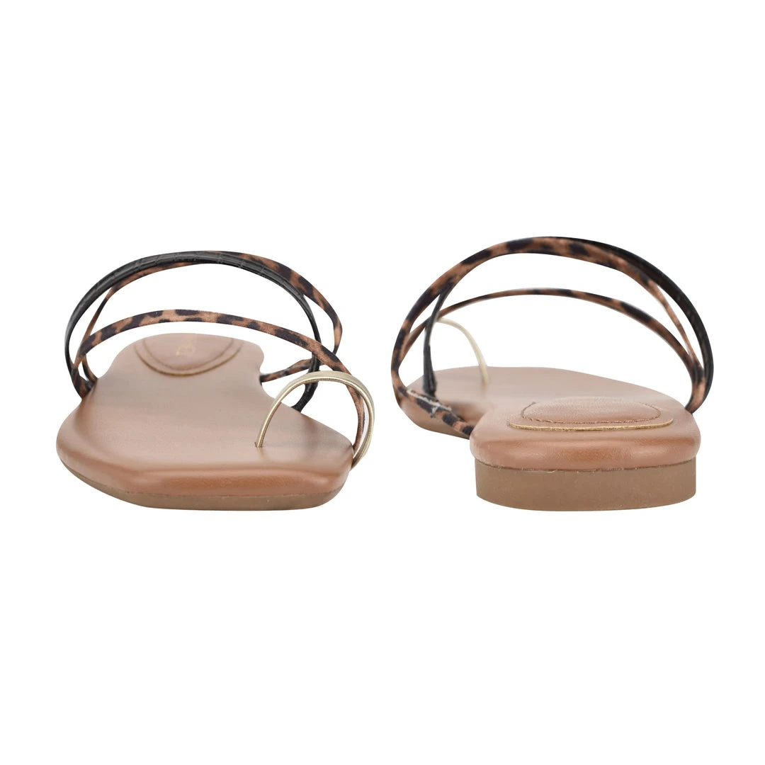 Nine West Darbie Flat Toe Ring Slide Sandals 6 Nine West Darbie Flat Toe Ring Slide Sandals